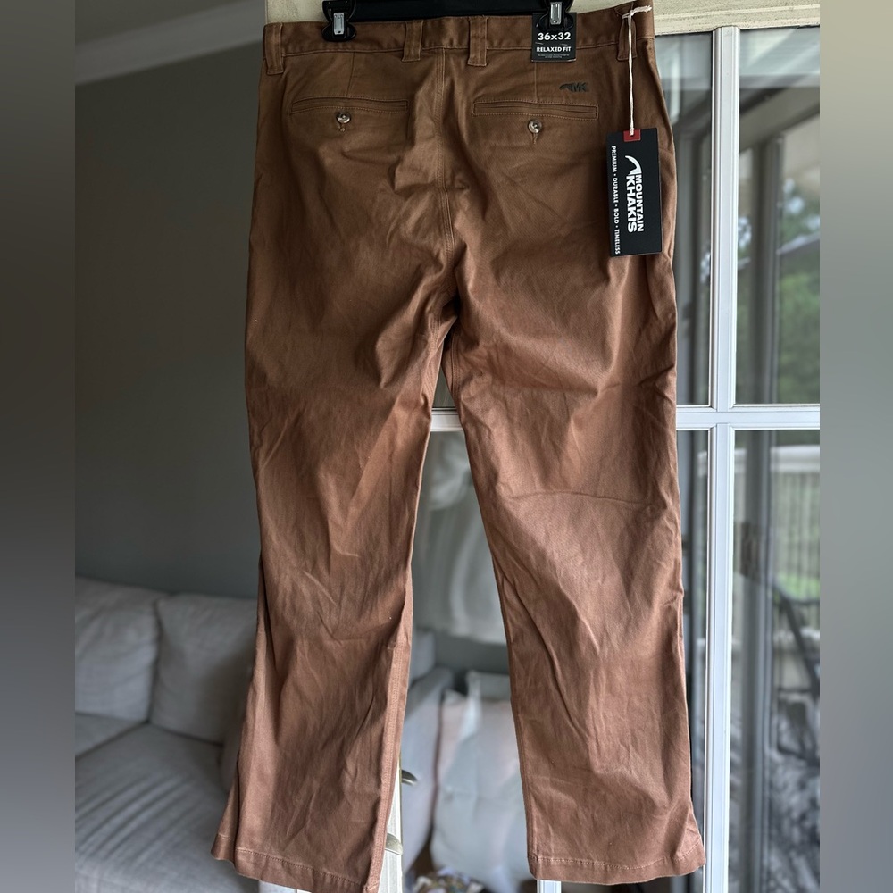 36x32 Mountain Khakis Teton Pants Relaxed fit Tobacco